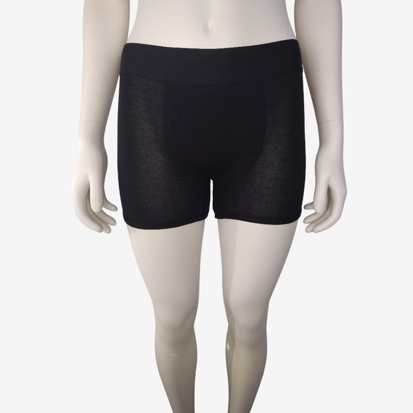 Period. Black Organic Cotton Heavy Flow Sleep Short Size S - Picture 4 of 9